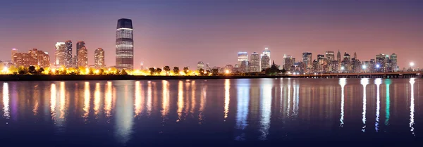 Kentsel şehir gece panorama — Stok fotoğraf