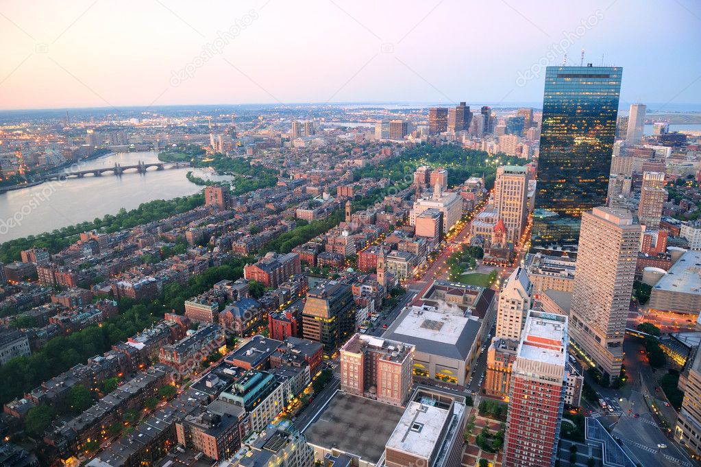 Boston aerial view