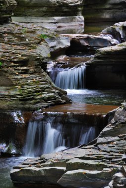 Creek in mountain with rocks clipart