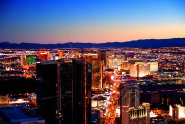 Las Vegas sunset clipart