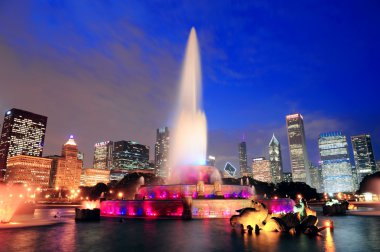 Chicago Buckingham Fountain clipart