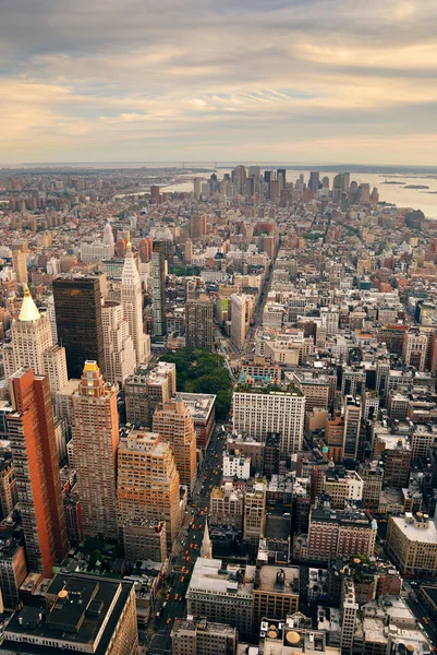 美国纽约市曼哈顿日落 — 图库照片