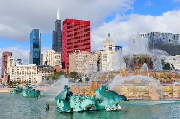 시카고 버킹엄 분수 — 스톡 사진