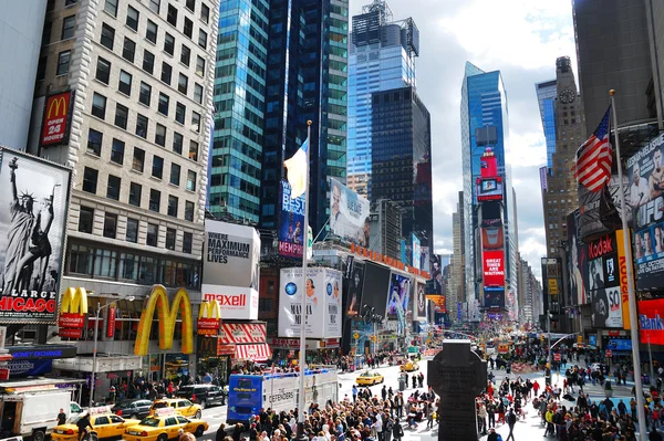 纽约曼哈顿时代广场 — 图库照片