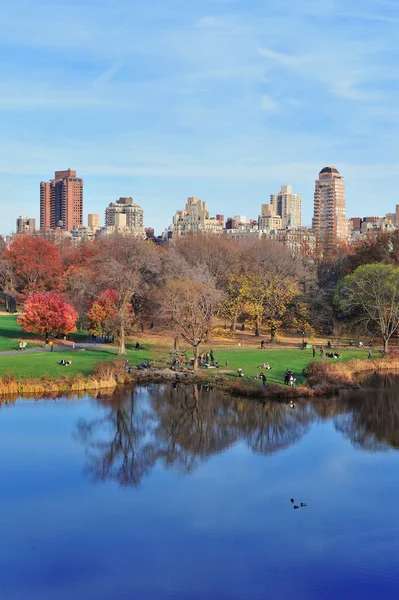 New York'taki central Park'ta sonbahar — Stok fotoğraf