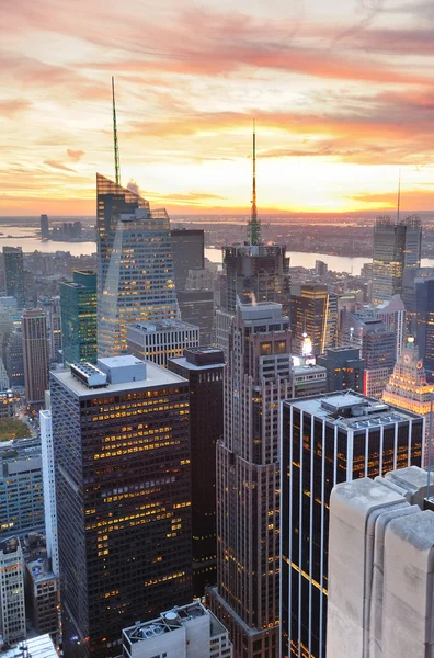 Városi New York City felhőkarcoló — Stock Fotó