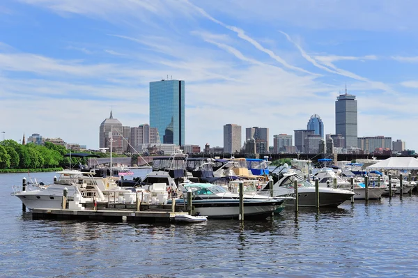 Boston Charles River skyline — Stock Photo, Image
