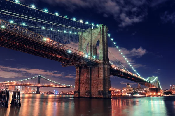 Brooklyn bron i New York City — Stockfoto