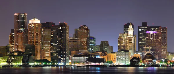 Urbana staden natt panorama — Stockfoto