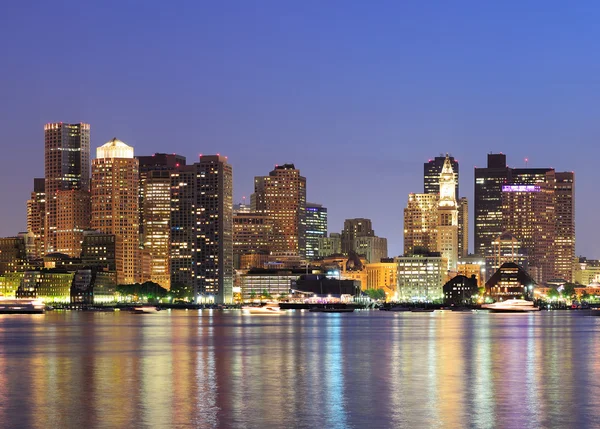 Skyline urbano do centro de Boston — Fotografia de Stock