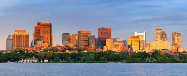 Бостонская панорама города — стоковое фото