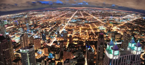 Chicago městské panorama panorama — Stock fotografie
