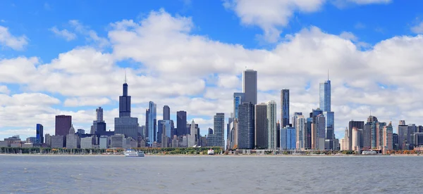芝加哥城市城市天际线全景 — 图库照片