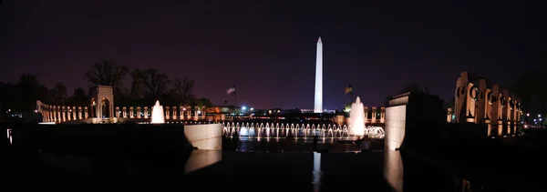 Washington monument panorama, Washington Dc. — Stockfoto