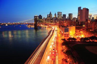 New York şehri Manhattan şehir merkezi.