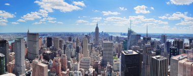 New York City Manhattan panorama clipart