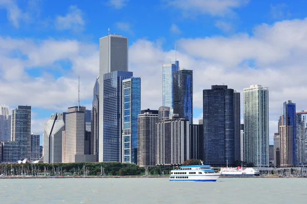 Miejskich skyline miasta Chicago — Zdjęcie stockowe
