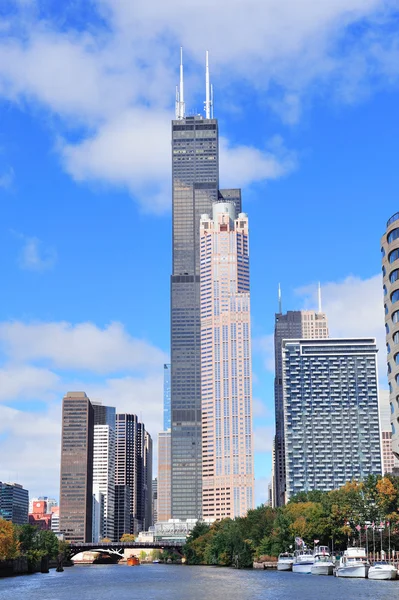 Chicago Innenstadt Skyline — Stockfoto