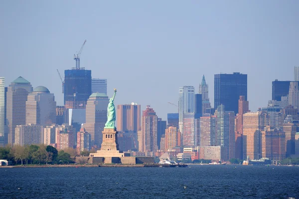 New york city alsó manhattan látképének — Stock Fotó