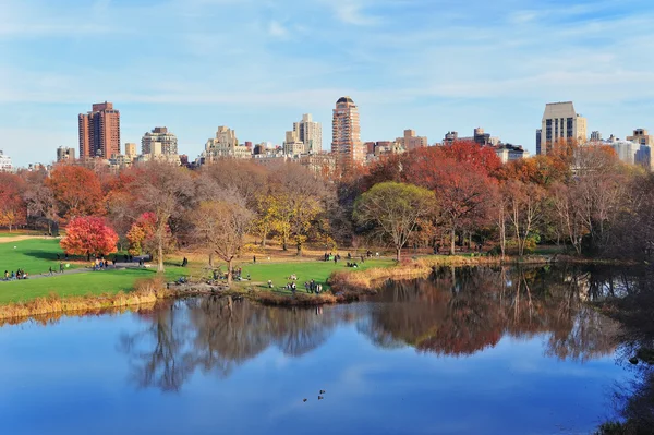 New Yorks central park i höst — Stockfoto