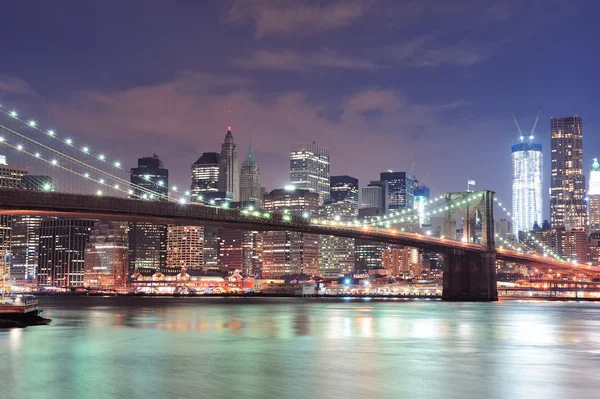 Nova Iorque Brooklyn Bridge — Fotografia de Stock