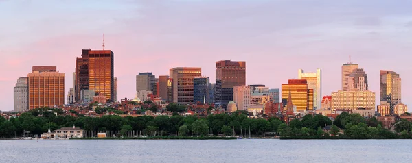 波士顿城市景观全景 — 图库照片