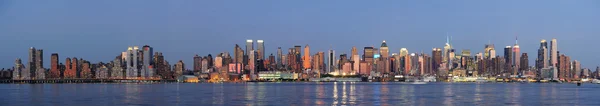 Nova Iorque Manhattan sobre Hudson River — Fotografia de Stock