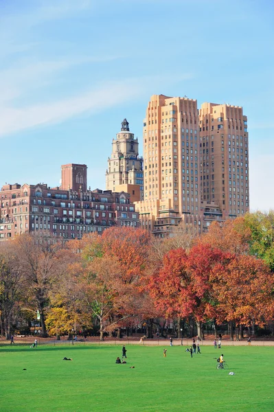 New york city central parku na jesień — Zdjęcie stockowe
