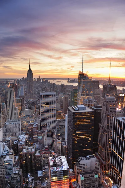 Puesta de sol de Nueva York — Foto de Stock