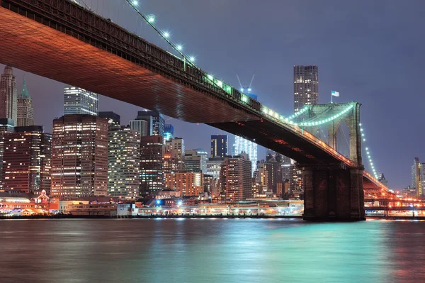 Νέα Υόρκη γέφυρα του Μπρούκλιν — Φωτογραφία Αρχείου