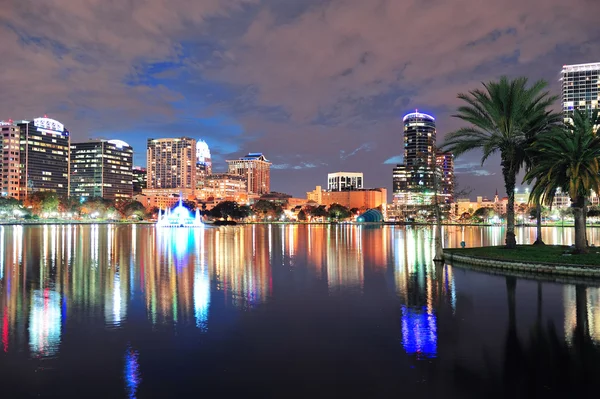 Centre-ville d'Orlando crépuscule — Photo