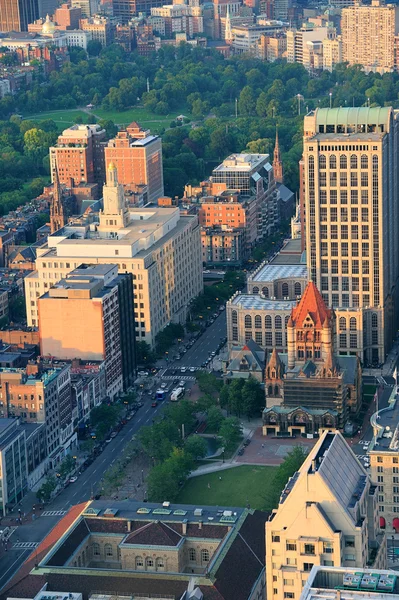 Boston Street Luftaufnahme — Stockfoto