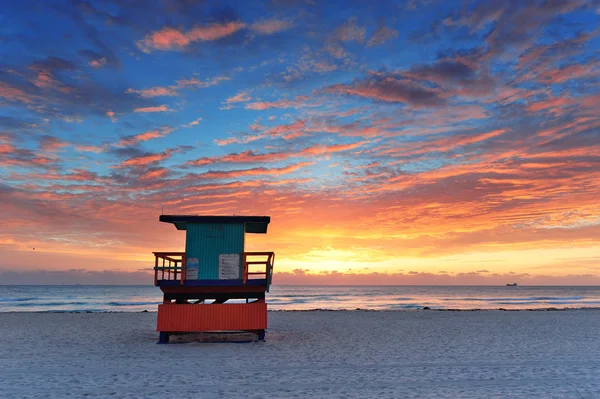 Miami south beach soluppgång — Stockfoto