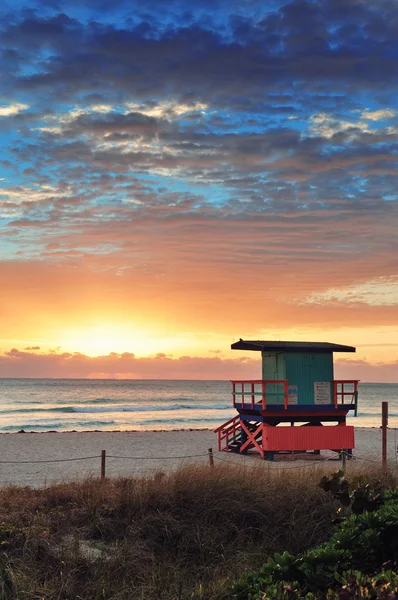 Miami south beach zonsopgang — Stockfoto