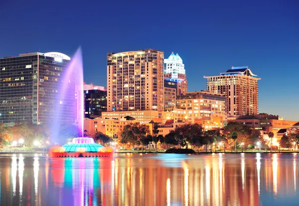 Orlando bei Nacht — Stockfoto