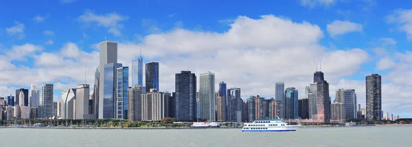 シカゴ市の都市のスカイラインのパノラマ — ストック写真