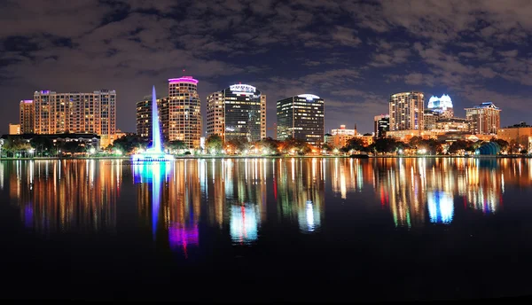 Orlando noc panorama — Zdjęcie stockowe