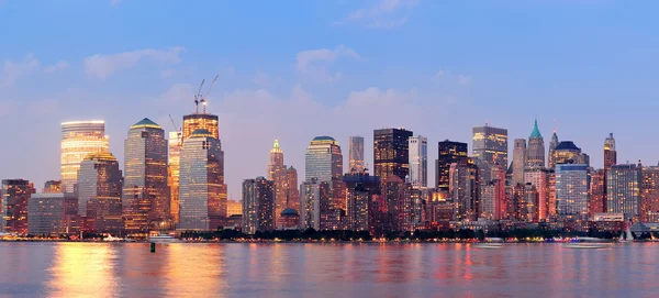 New York Şehri Manhattan şehir merkezi silueti — Stok fotoğraf