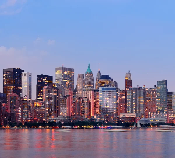New York City Manhattan centrum skyline — Stockfoto