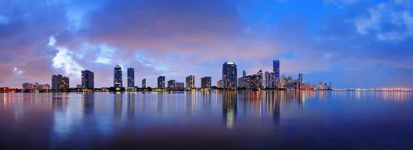 Miami noční scéna — Stock fotografie
