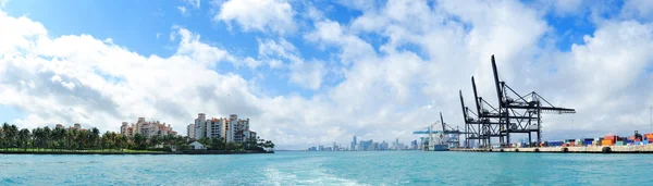 Miami-panorama — Stockfoto