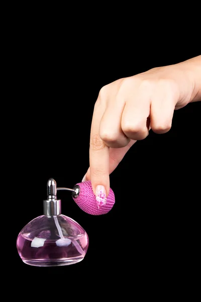 Fingernails and parfum — Stock Photo, Image