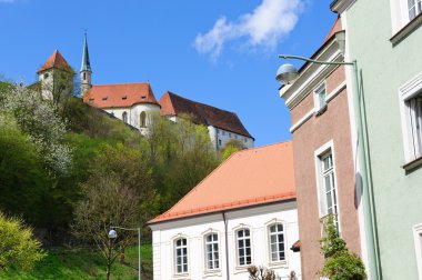 Kale burghausen ve eski şehrini burghausen, Almanya