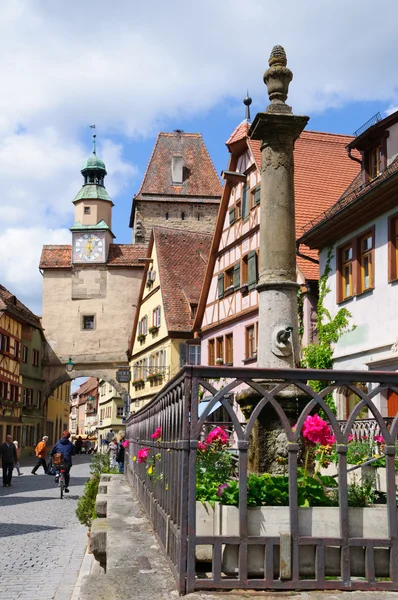Rothenburg ob der Tauber, Německo — Stock fotografie