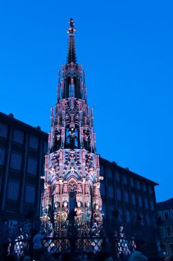 Nuremberg, Germany - Die Blaue Nacht 2012 clipart