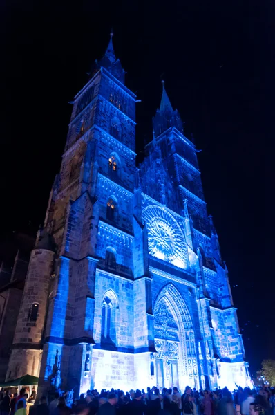 Nuremberg, Alemania - Die Blaue Nacht 2012 —  Fotos de Stock