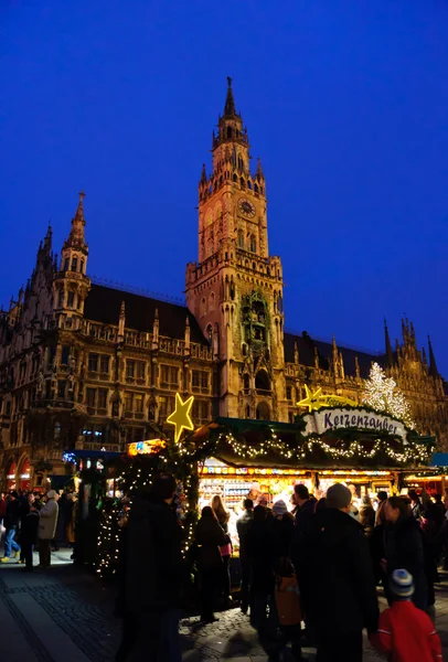 Рождественские огни в Мюнхене, Германия — стоковое фото