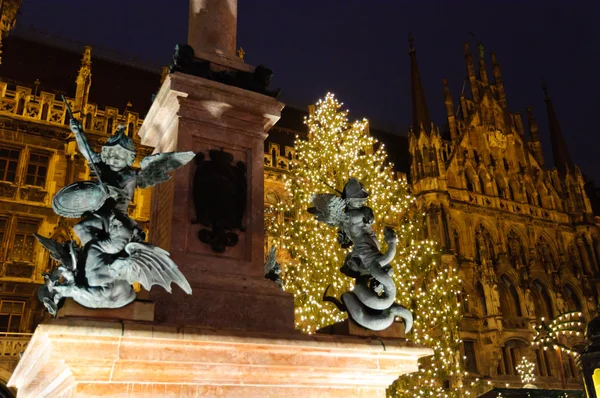Kerstmis illuminations in München, Duitsland — Stockfoto
