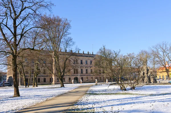Erlangen, Duitsland in de winter — Stockfoto