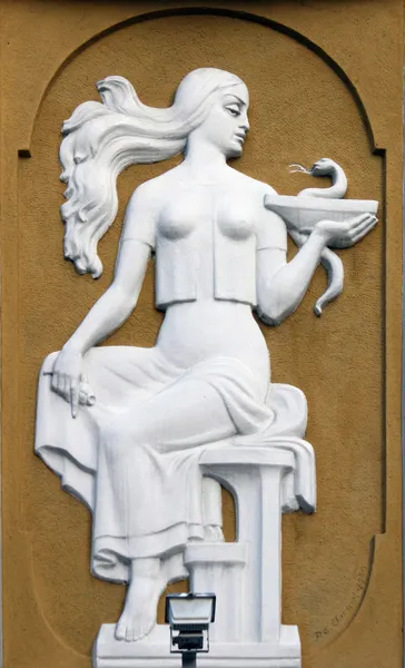 stock image Goddess Gig (in ancient Greek mythology she gives to 's he